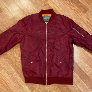 Brooklyn Cloth Maroon Bomber Jacket